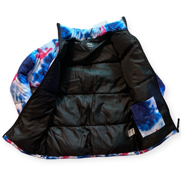 WESC | Swedish Tie Dye Puffer Jacket in Classic Blue - Picture 3 of 5